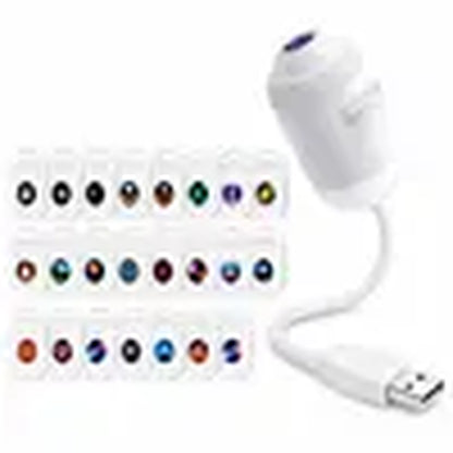 2-In-1 Galaxy Projector Night Light, USB Starry Sky Night Light Projector with Adjustable Brightness, Hd Smart Dynamic 5D Holographic Night Light Projector (With 3/6/12/24 Films)