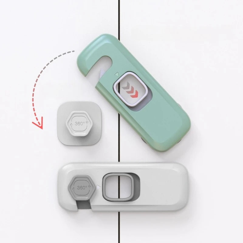 1/3/5PCS Child Proof Refrigerator Locks Cabinet Lock Fridge Locks for Kids Safety Baby Freezer Door Latches with Adhesive Tape