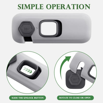 1/3/5PCS Child Proof Refrigerator Locks Cabinet Lock Fridge Locks for Kids Safety Baby Freezer Door Latches with Adhesive Tape