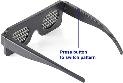 LED Glasses,Light up Glasses, Halloween 11 Patterns Sunglasse | LED Glasses Halloween 11 Patterns Sunglasses for Men and Women Nightclub, Birthday Parties and Other Occasions.