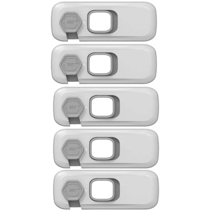 1/3/5PCS Child Proof Refrigerator Locks Cabinet Lock Fridge Locks for Kids Safety Baby Freezer Door Latches with Adhesive Tape